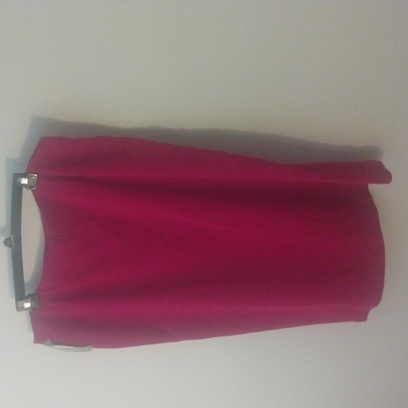 High front slit, knee length ,sexy red skirt. Size 22W.  Tanjay brand - Picture 6 of 7